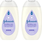 Johnson's Daily Moisturizing 2-in-1 Body Wash and Shampoo for Dry, Sensitive Skin, Lightly Scented, Tear-Free, Hypoallergenic, 13.6 fl. oz