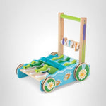 Melissa & Doug First Play Chomp and Clack Alligator Wooden Push Toy and Activity Walker