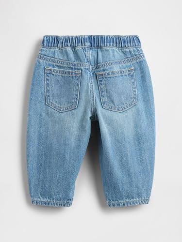 GAP Unisex Baby My First Denim Bubble Jean Medium Wash 0-3M
