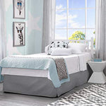 Delta Children Emery Mini Convertible Baby Crib with 2.75-inch Mattress, Bianca White