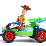 Jada Toys Jada Disney Pixar Toy Story 4 Turbo Buggy W/Woody Radio Control Vehicle, 2.4 Ghz, 1: 24