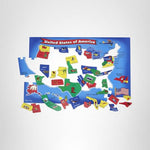 Melissa & Doug USA Map Floor Puzzle, 51 Jumbo Pieces, 2 x 3 Feet, Educational Geography Giant Puzzle for Kids Ages 6+ - FSC Certified