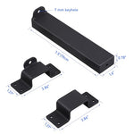 VANROUG 7.5" Heavy Duty Security Slide Latch Lock,with Padlock Hole Adjustable Gate Latch for Wooden Fences Barn Doors, Interior and Outdoor Door Latch,etc.