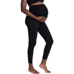 Motherhood Maternity Women's Essential Stretch Full Length Secret Fit Over The Belly Pregnancy Legging, Black, Large