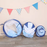 LimitlessFunN 4pc Kids Pop Up Play Tent, Crawl Tunnel, Ball Pit | Includes Star Lights & Carrying Case |, Children Indoor Castle Playhouse for Boys & Girls, Toddlers, 47" D x 126" W x 53" H