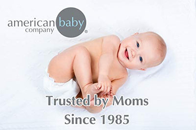 American Baby Company 2 Pack 100% Natural Cotton Fitted Crib Sheets 52" x 28" - Soft, Breathable, Hypoallergenic & Gentle Toddler Bed Sheets, Pink Stars and Blush, Neutral for Boys & Girls