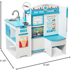 Melissa & Doug Wooden Get Well Doctor Activity Center - Waiting Room, Exam Room, Check-In Area - FSC Certified