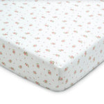 Delta Children Fitted Crib Sheets for Girls and Boys - Crib Sheet for Standard Crib and Toddler Mattresses - 28x52 Inch (Pack of 3), Pink Floral