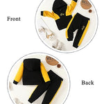 Kucnuzki Baby Toddler Boy Clothes 2T Boys Clothes Long Sleeve Pullover Hoodies+Long Pants Cute Little Boy Clothes Fall Winter Boys Clothes 2T 3T