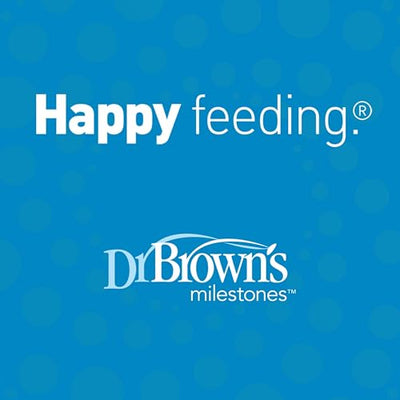 Dr. Brown's Milestones Narrow Sippy Bottle, 100% Silicone Soft Sippy Spout, 8oz/250mL, Lion, 6m+