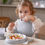 BabyBjörn Dinnerware Set, 8 pcs, Gray