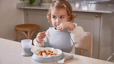 BabyBjörn Dinnerware Set, 8 pcs, Gray