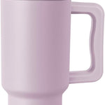 Simple Modern 40 oz Trek Tumbler with Handle and Straw Lid | Cup Holder Friendly Insulated Stainless Steel Travel Mug | Almond Birch