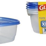 Glad Food Storage Containers, Deep Dish, 64 Ounce, 3 Count