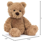 Jellycat Bumbly Bear Stuffed Animal, Small 11 inches | Teddy Bear Plush Toy | Classic Children's Gift