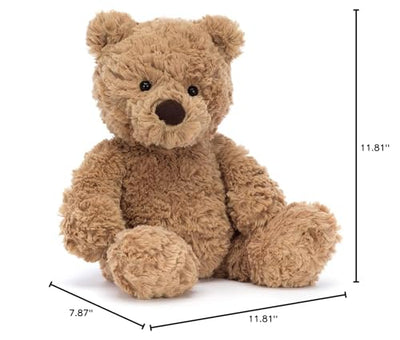 Jellycat Bumbly Bear Stuffed Animal, Small 11 inches | Teddy Bear Plush Toy | Classic Children's Gift
