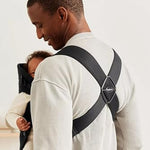 BabyBjörn Baby Carrier Mini, Black, Woven | Newborn Carrier (7-25 lbs), Ergonomic, Easy-to-Use