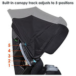 Baby Trend Cover Me™ 4-in-1 Convertible Car Seat, Dark Moon