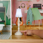 Delta Children Deluxe Maui Dollhouse - Large 4-Story Dollhouse with 12 Rooms Includes 50 Accessories - Working Elevator, Wave Slide, Lights/Sounds - Fits 12-inch Dolls - Pretend Play Gift for Ages 3+
