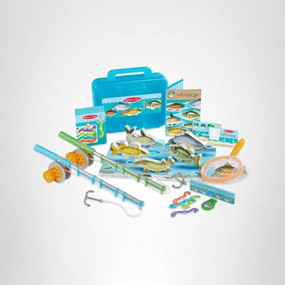 Melissa & Doug Let’s Explore Fishing Play Set – 21 Pieces - FSC Certified