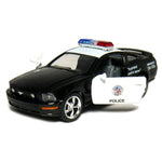 KiNSMART 2006 Ford Mustang GT Police Edition 1:38 Scale 5" Die Cast Metal Model Toy Car