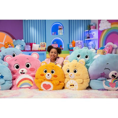 Happy Nappers: Care Bears Sleep Sack Large - Cheer Bear - 66 x 30, 2-in-1: Plush Character Opens Into Sleeping Bag, Soft Nap & Play Animal, Kids 7+