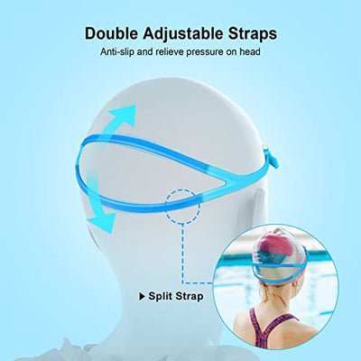 Starweh Kids Swim Goggles, 2 Pack Swimming Goggles No Leaking Anti Fog Kids Goggles for Boys Girls(Age 6-14), Blue & Yellow