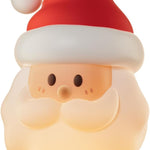 Christmas Decorations Santa Silicone Night Light, LED Dimmable Bedside Lamp for Nursery, Rechargeable Touch Lamp with Timer, Squishy Cover, Cute Holiday Room Decor & Stress Relief Gift for Kids