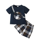 Kucnuzki 2T Boys Clothes - Toddler Boy Summer Outfits (2-3 Yrs) - Shorts Set & Shirt