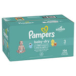 Pampers Baby Dry Diapers Size 3 104 Count (Pack of 2)