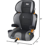 Chicco KidFit Adapt Plus 2-in-1 Belt-Positioning Booster Car Seat, Backless and High Back Booster Seat, for Children Aged 4 Years and up and 40-100 lbs., Ember/Black