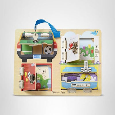 Melissa & Doug Locks and Latches Board Wooden Educational Toy