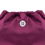 Buttons Cloth Diaper Cover - One Size (Plum)
