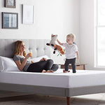LUCID Encasement Mattress Protector - Completely Surrounds Mattress for Waterproof Protection, White, Queen