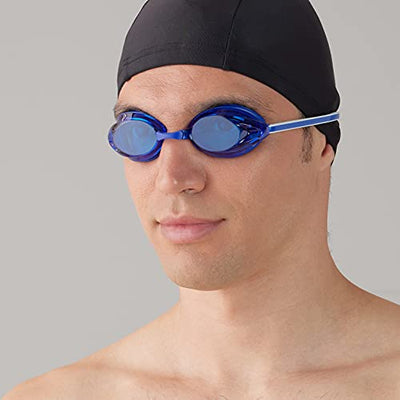 Amazon Basics Unisex Swim Goggles, Adult, Blue