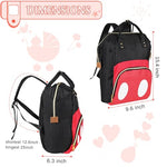 Exttlliy Baby Diaper Bag Backpack, Large Capacity Waterproof Multi-Function Fashion Polka Dots Travel Bag Pack, Nursing Bag(B)