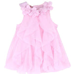 WZSYGDTC 0-24 Months Baby Party Dress Infant Girls One-Piece Romper Jumpsuit (Pink, 3-6 Months)