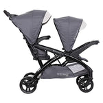 Baby Trend Sit N' Stand Tandem Double Stroller 2.0 DLX with 5 Point Safety Harness, Shaded Canopy, 2 Cup Holders, and Ample Storage Space, Magnolia