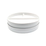 Elk and Friends Kids 6.7” Porcelain White Plates | Divided Plates | Suitable for Kids/Toddlers | Microwave & Dishwasher Safe | Non Slip | Snack Dishes | 2 Pack