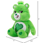 Care Bears 9" Bean Plush (Glitter Belly) - Good Luck Bear - Soft Huggable Material!