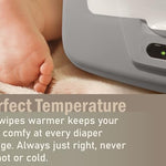 Baby Wet Wipe Warmer, Dispenser, Holder and Case - Easy Press On/Off Switch, Only Available at Amazon
