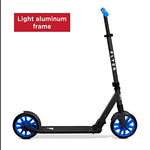 Radio Flyer Kickstart Max, Lightweight and Foldable Two-Wheel Kick Scooter Ages 8+, 220 lb Max, Large Wheels and Front Suspension for Smooth Ride