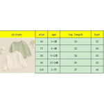 Toddler Baby Girl Sweater Floral Cardigan Knit Long Sleeve Coat Cute Fall Winter Outfits Clothes Infant Newborn (Green, 0-6 Months)