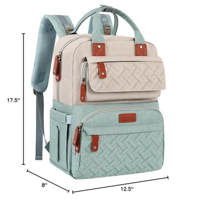 Legestori Diaper Bag Backpack, Baby Diaper Bag for Girls Boys, Multipurpose Baby Backpack for Women, Large Baby Essentials Travel Bag with Insulated Pockets and Stroller Straps