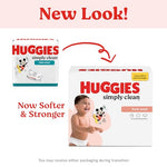 Huggies Simply Clean Fresh Scent Baby Wipes, 1 Flip-Top Pack (64 Wipes Total), Packaging May Vary