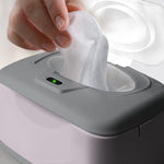 GOGO pure Baby Wet Wipes Warmer & Dispenser, Holder and Case - Purple, Playful/Cute, with Easy Press On/Off Switch, Holds 100 Wipes, Worldwide Use