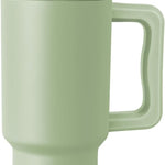 Simple Modern 40 oz Trek Tumbler with Handle and Straw Lid | Cup Holder Friendly Insulated Stainless Steel Travel Mug | Almond Birch