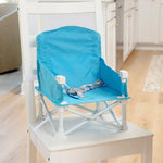 Regalo My Chair 2-in-1 Baby High Chair & Portable Travel Booster Seat, High Chair for Babies & Toddlers, Booster Seat for Kitchen Chair, Oversized Tray with Cup Holder, Aqua