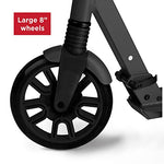 Radio Flyer Kickstart Max, Lightweight and Foldable Two-Wheel Kick Scooter Ages 8+, 220 lb Max, Large Wheels and Front Suspension for Smooth Ride