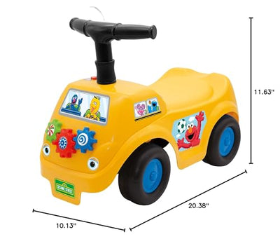 Kiddieland: Lights N' Sounds: Ride-On - Elmo - Sesame Street Interactive Foot to Floor Toy Vehicle, Folding Handle Bar, Toddlers, Ages 12-36 Months